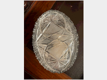 Portagioie scatola in cristallo di boemia vintage