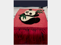 Quadretto in tessuto immagine di un panda