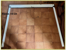 Zanzariera in alluminio a rullo 130x110