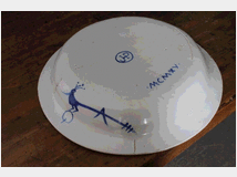 5355265 grande piatto maiolica