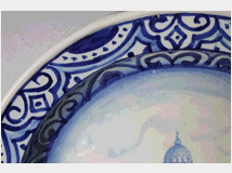 5355266 grande piatto maiolica