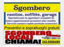 Sgombero cantine , case, garage, attività catania