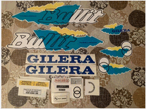 Gilera bullit bianco verde gialli kit adesivi