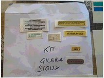 5363233 adesivi gilera sioux