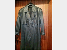 Impermeabile in pelle uomo