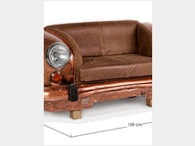 Divano auto design vintage industrial color rame