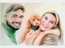 Ritratti di animali a pastelli