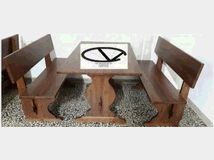 5374090 e panche legno