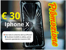 Offerta speciale: riparazione vetro iphone x