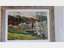 Pittura paesaggistica: primavera a cireglio