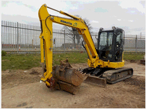 Miniruspa/scavatrice compatta komatsu