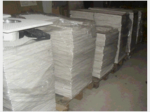 Stock pannelli in gesso per controsoffittatura