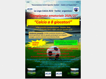 Campionato di calcio a 8 in torino da ottobre 2026