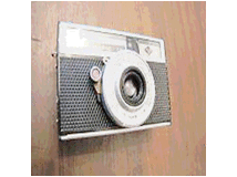 Agfa iso rapid if con custodia a tracolla nera buona