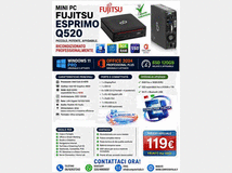 Pc mini fujitsu esprimo intel i3/8gb/ssd/win11 pro