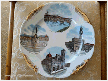 Piatto souvenir firenze