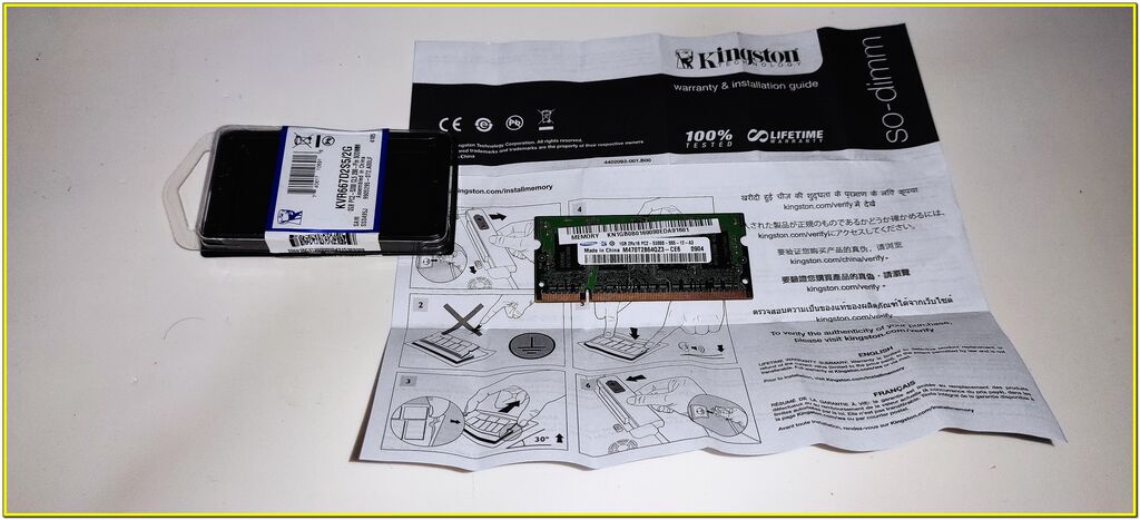 4547737 Memoria Ram Kingstone 1gb DDR2