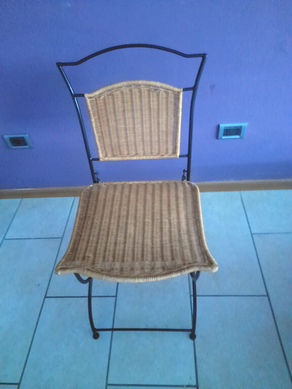 5376574 4 sedie pieghevoli in ferro