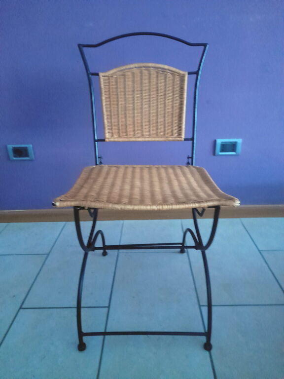 5376575 4 sedie pieghevoli in ferro