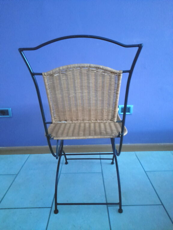 5376576 4 sedie pieghevoli in ferro