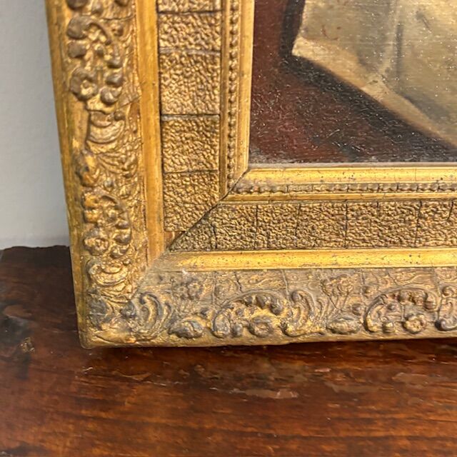 5347957 Antico dipinto olio su tela
