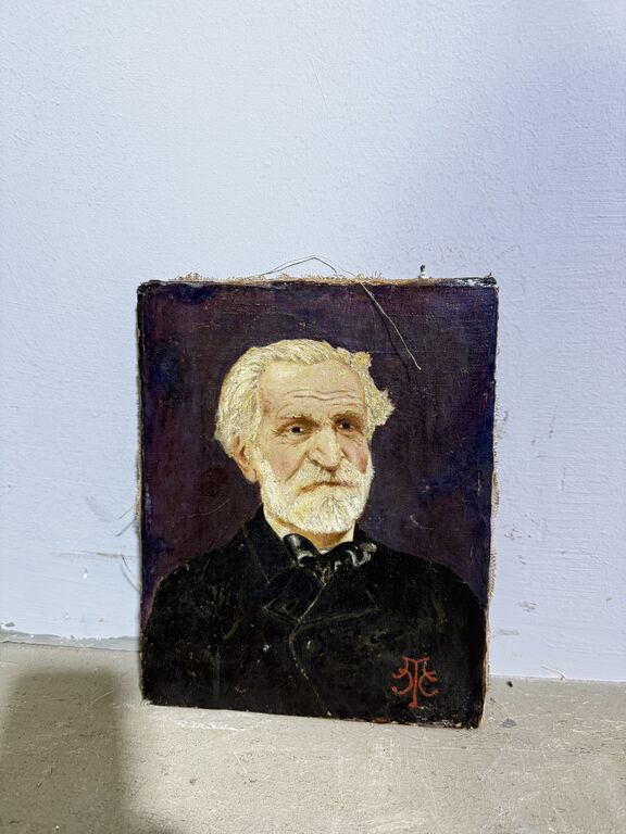 5353630 Antico dipinto olio su tela,