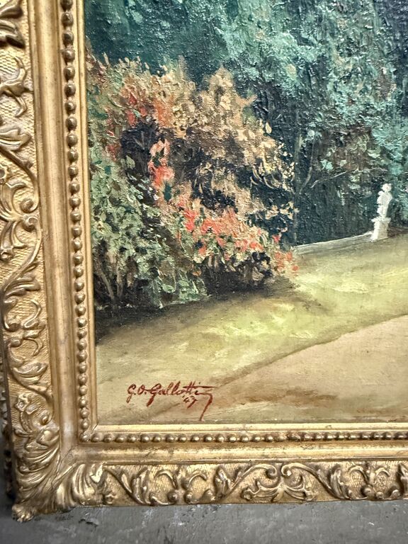 5376661 Antico dipinto olio su tavoletta