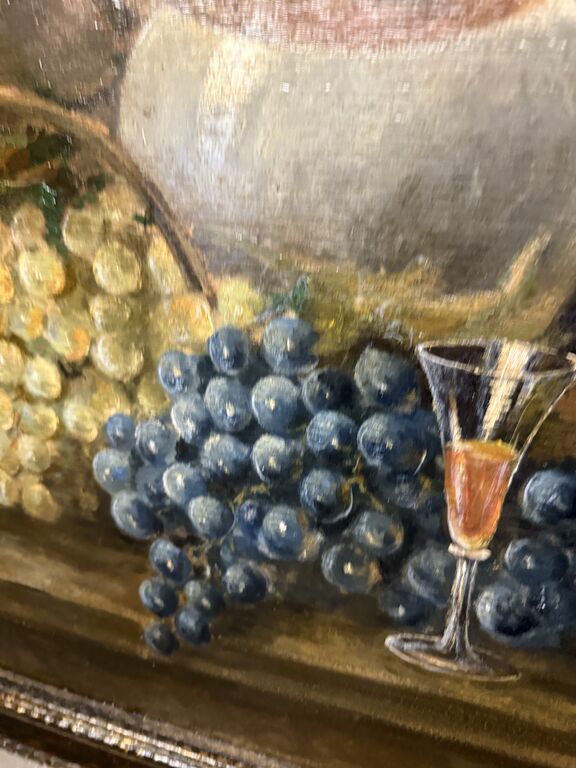 5402794 Antico dipinto olio su cartone