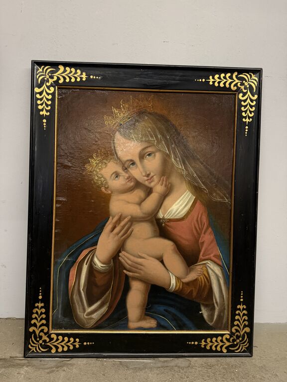 5406605 Antico dipinto vergine e