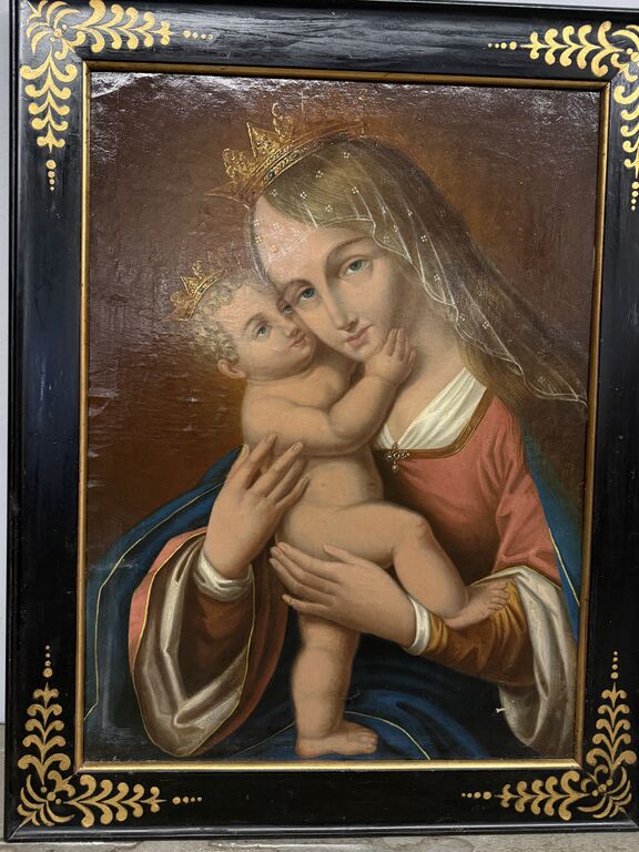 5406606 Antico dipinto vergine e