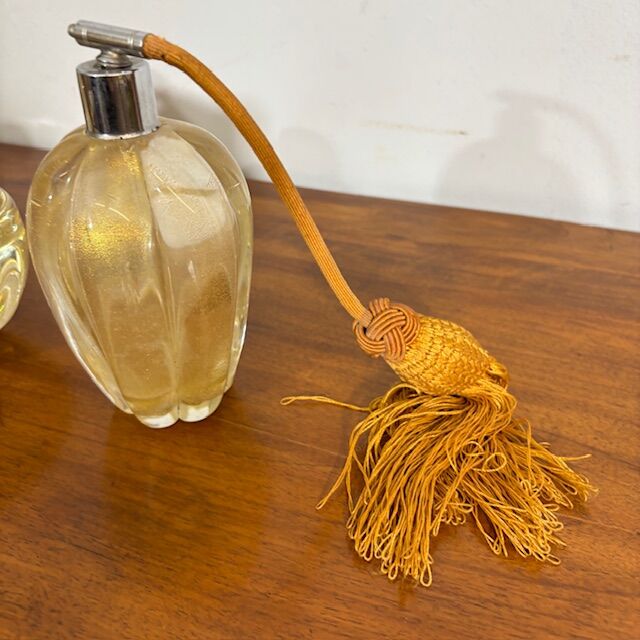 5355279 Antico set profumo vetro murano