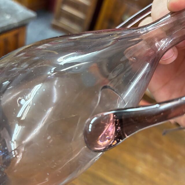 5404619 Antico tritico in vetro rosa 