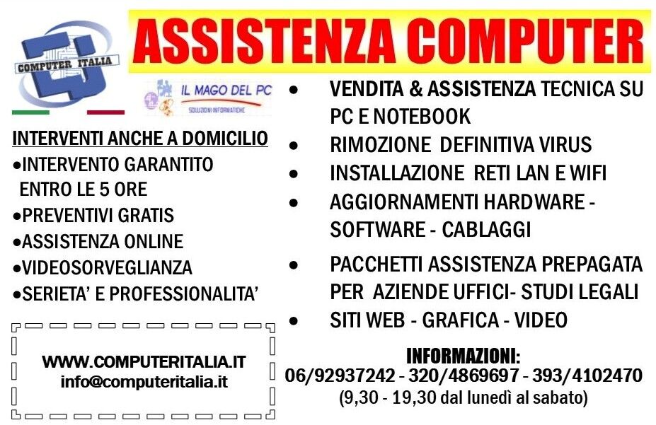 5360655 Assistenza computer roma pc