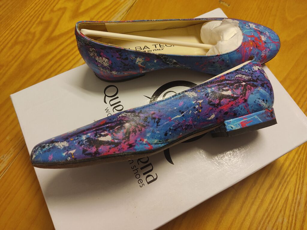 5351558 Ballerine in vera pelle