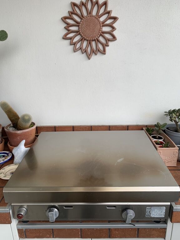 5350093 Barbecue a gas a piastra inox