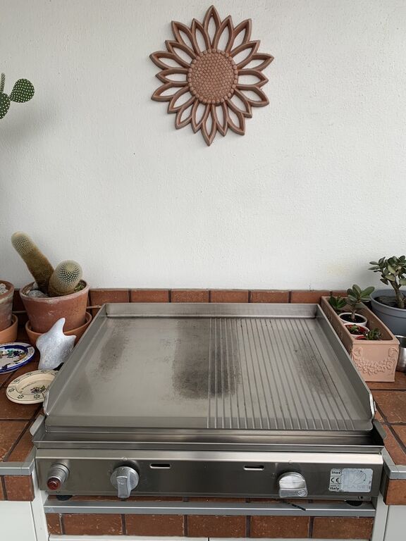 5350094 Barbecue a gas a piastra inox 