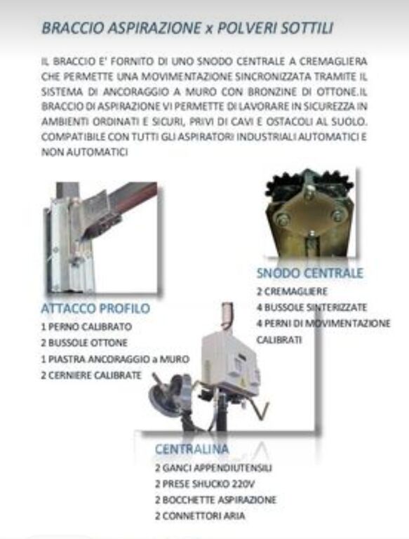 5373456 Braccio aspirazione falegnameria