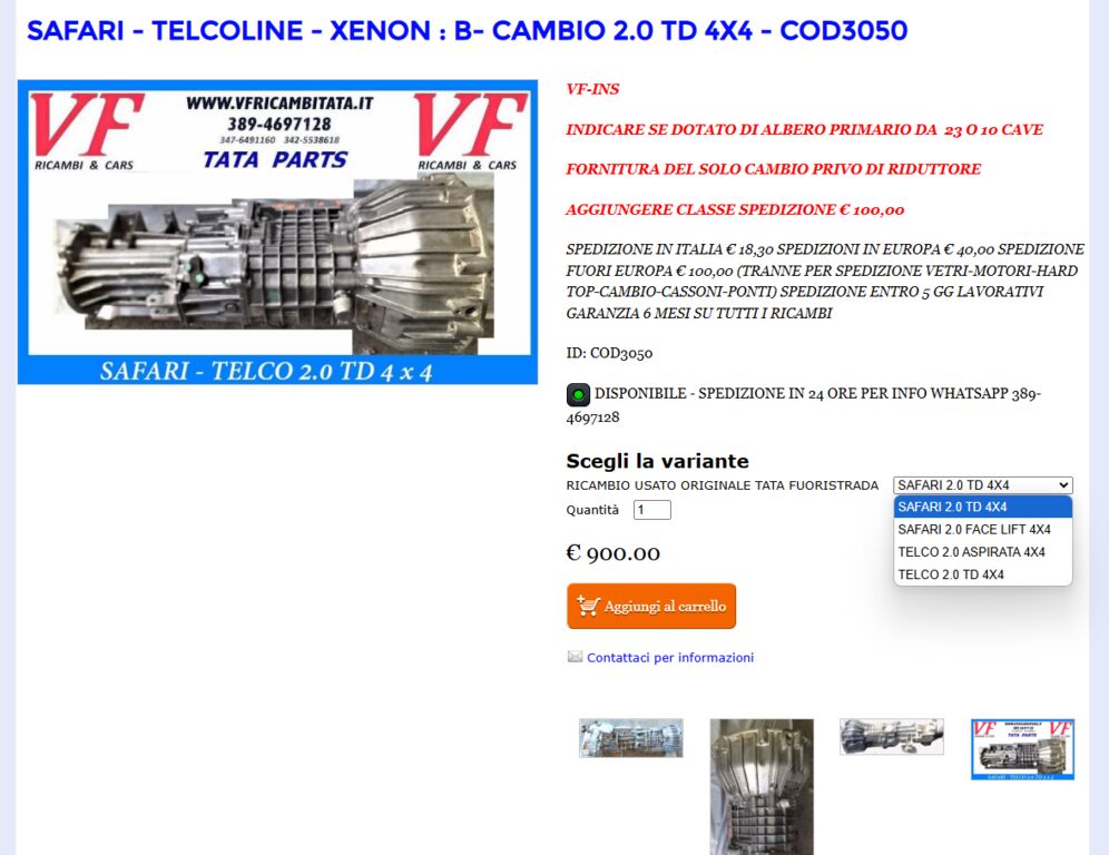 5364134  Cambio TATA Telcoline