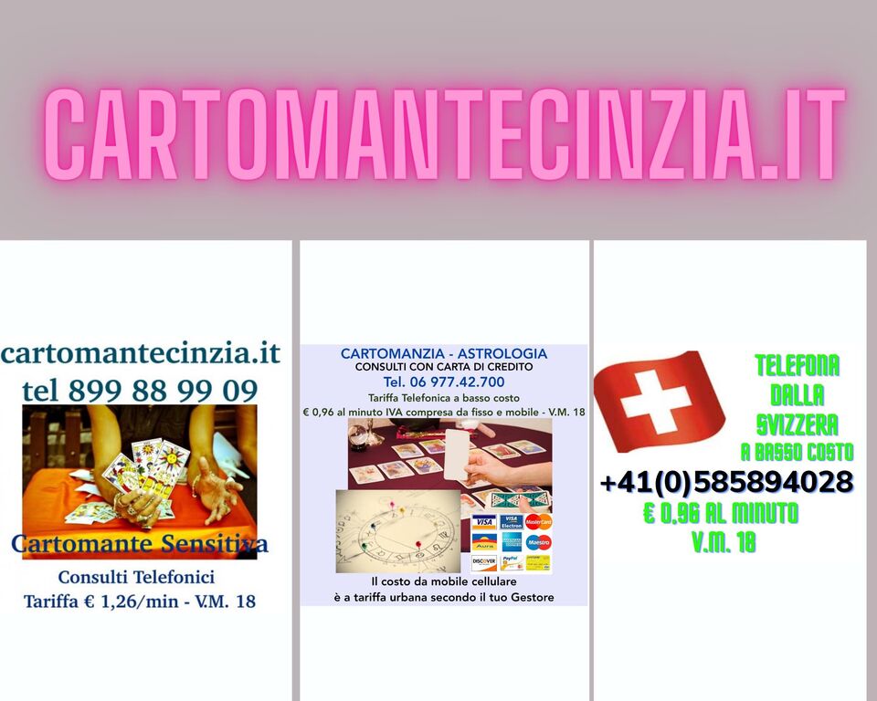 5382844 Cartomante sensitiva seria per