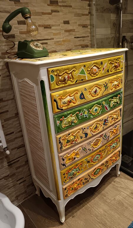 5403051 Cassettiera vintage rimodernata