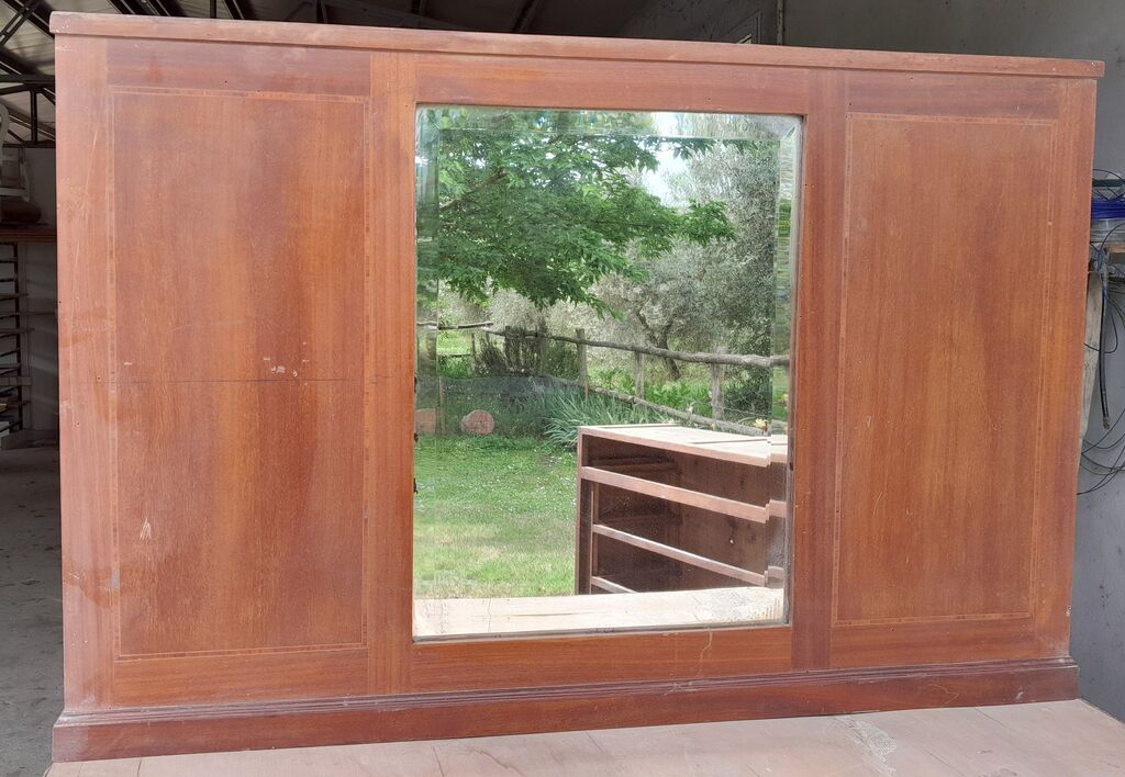 5383632 Cassettone specchiera antico in