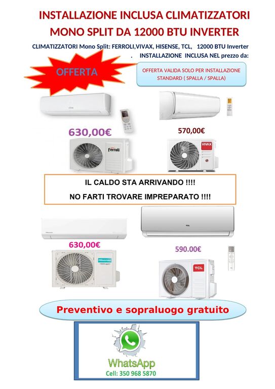 5385412 Climatizzatore installazione