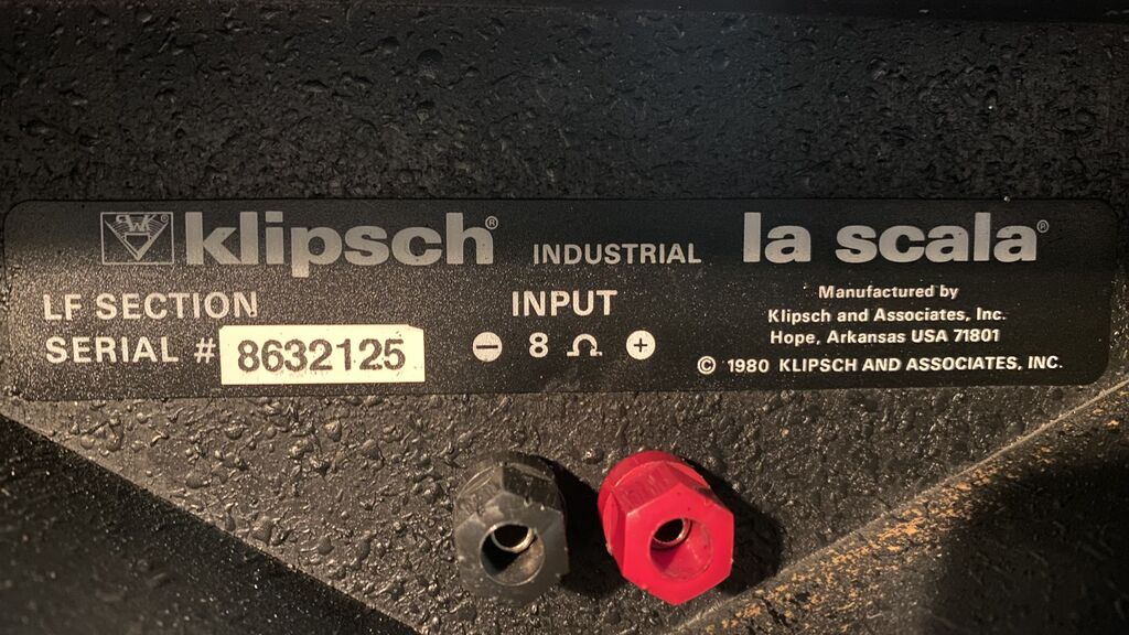 5350028 Coppia subwoofer klipsch la