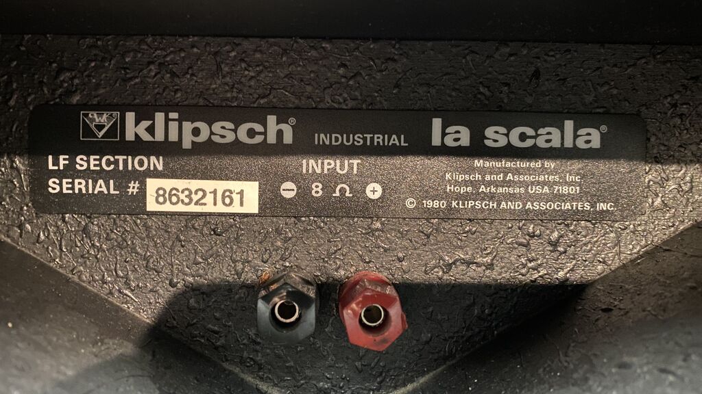5350029 Coppia subwoofer klipsch la