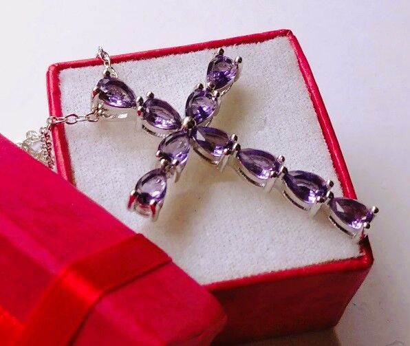 5410685 Croce + catenina in argento e