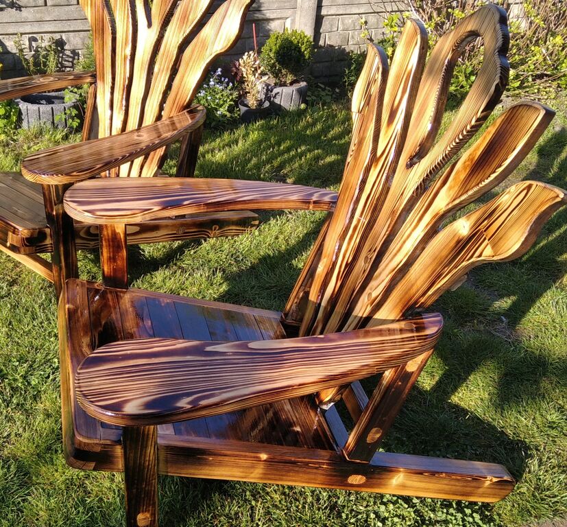 4869320 Drewniane fotele ogrodowe