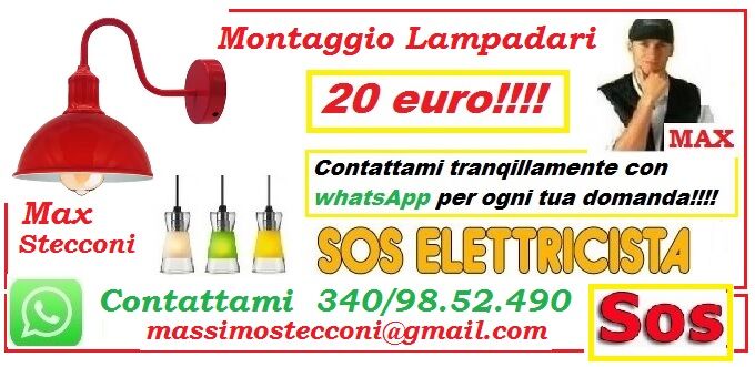 5348123 Elettricista lampadari e