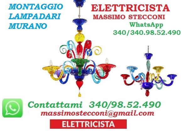 5349943 Elettricista lampadario leroy
