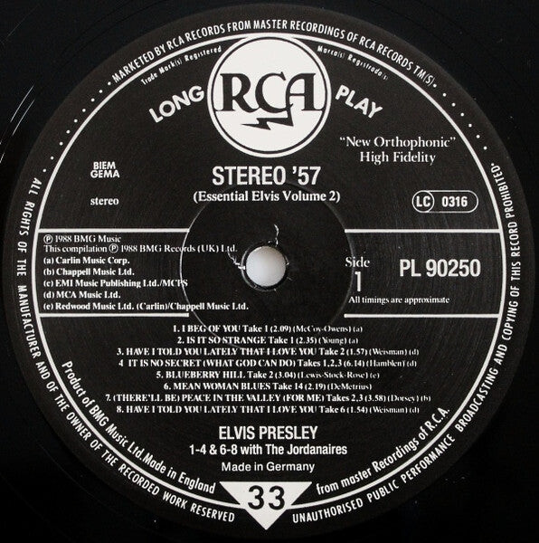 5410611 Elvis presley - stereo 57