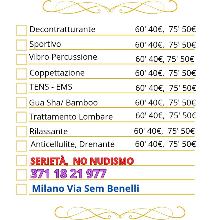 5357646 Estetista ceretta massagg